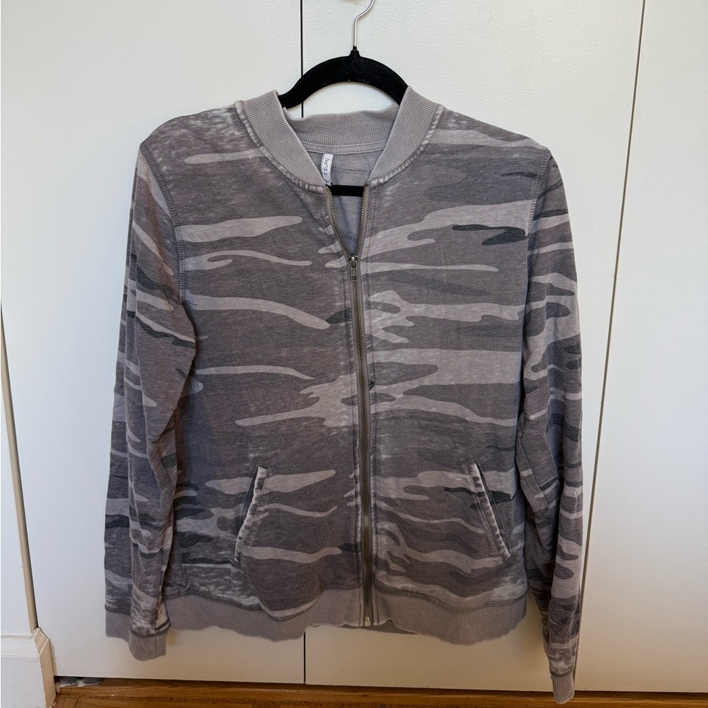 Z Supply Camo Zip Up Sweatshirt